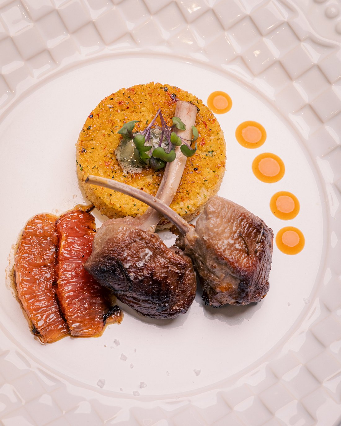 Prato gourmet da alta gastronomia francesa servido no Tour de France